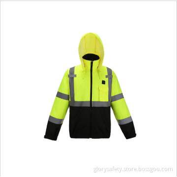 Safety Winter Bobmer Jacket In High Visibility